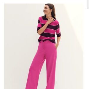 Ann Taylor Perfect Pink Wide-Leg Women's Pants
